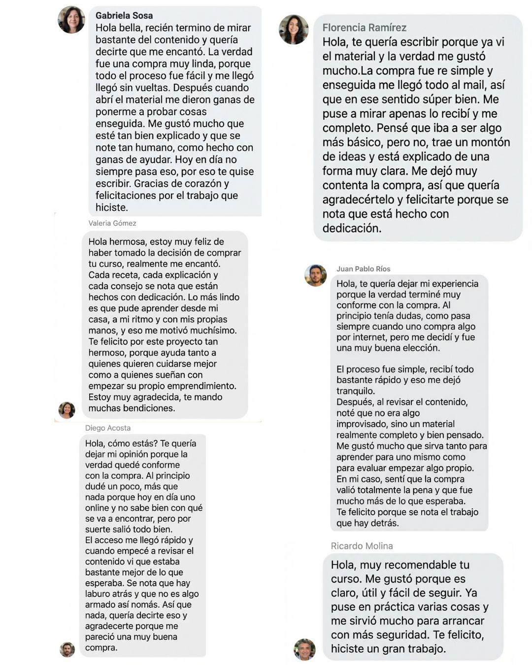 Testimonios reales de clientes de Tu Línea Natural