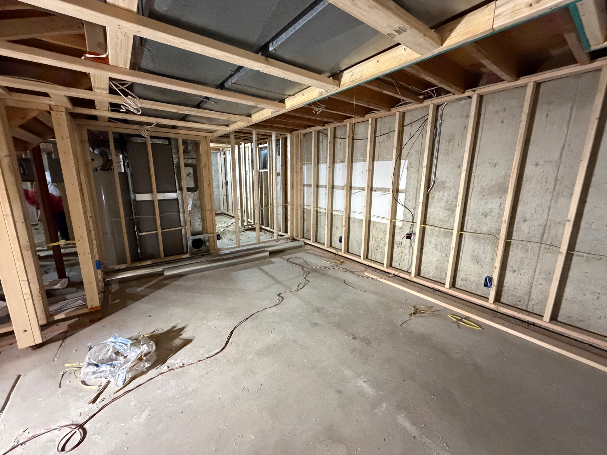basement finish in rough condition in law suite boulder
