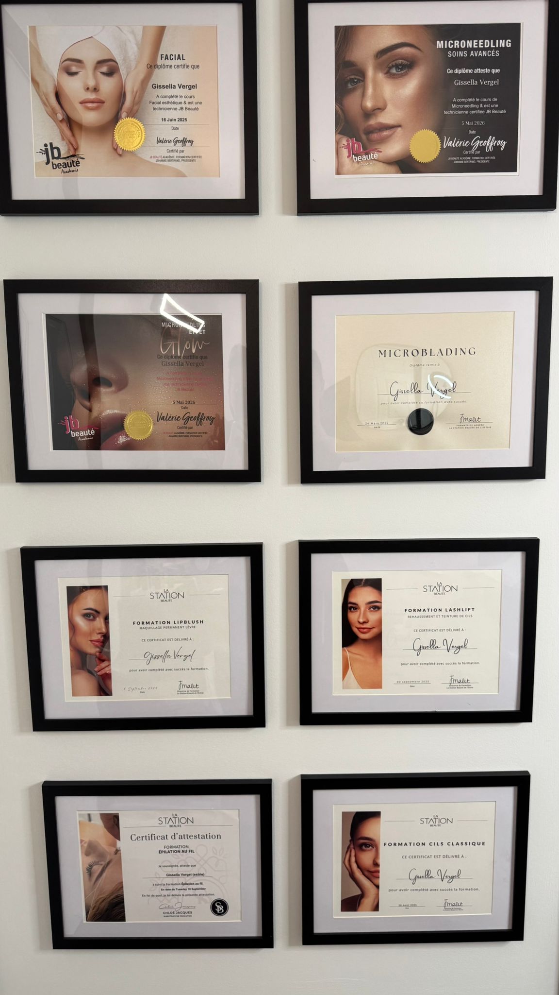 Diplômes esthétique Drummondville