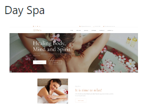 DesignAdict Templates - Day Spa