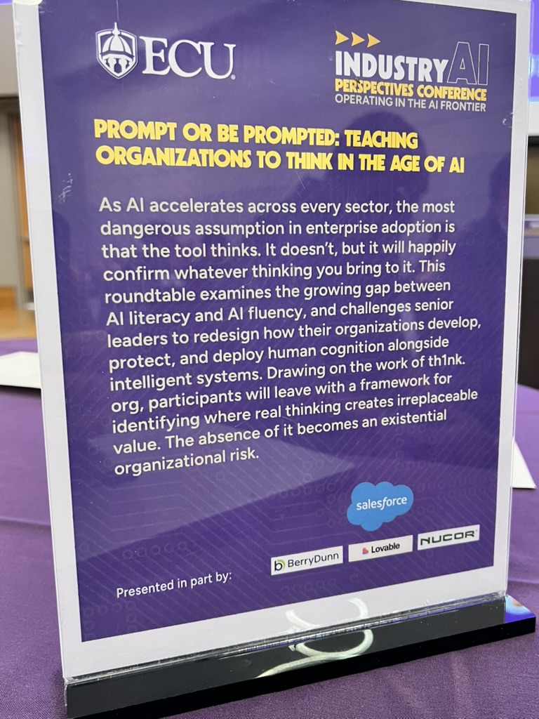 ECU Industry AI Perspectives Conference — Prompt or Be Prompted session