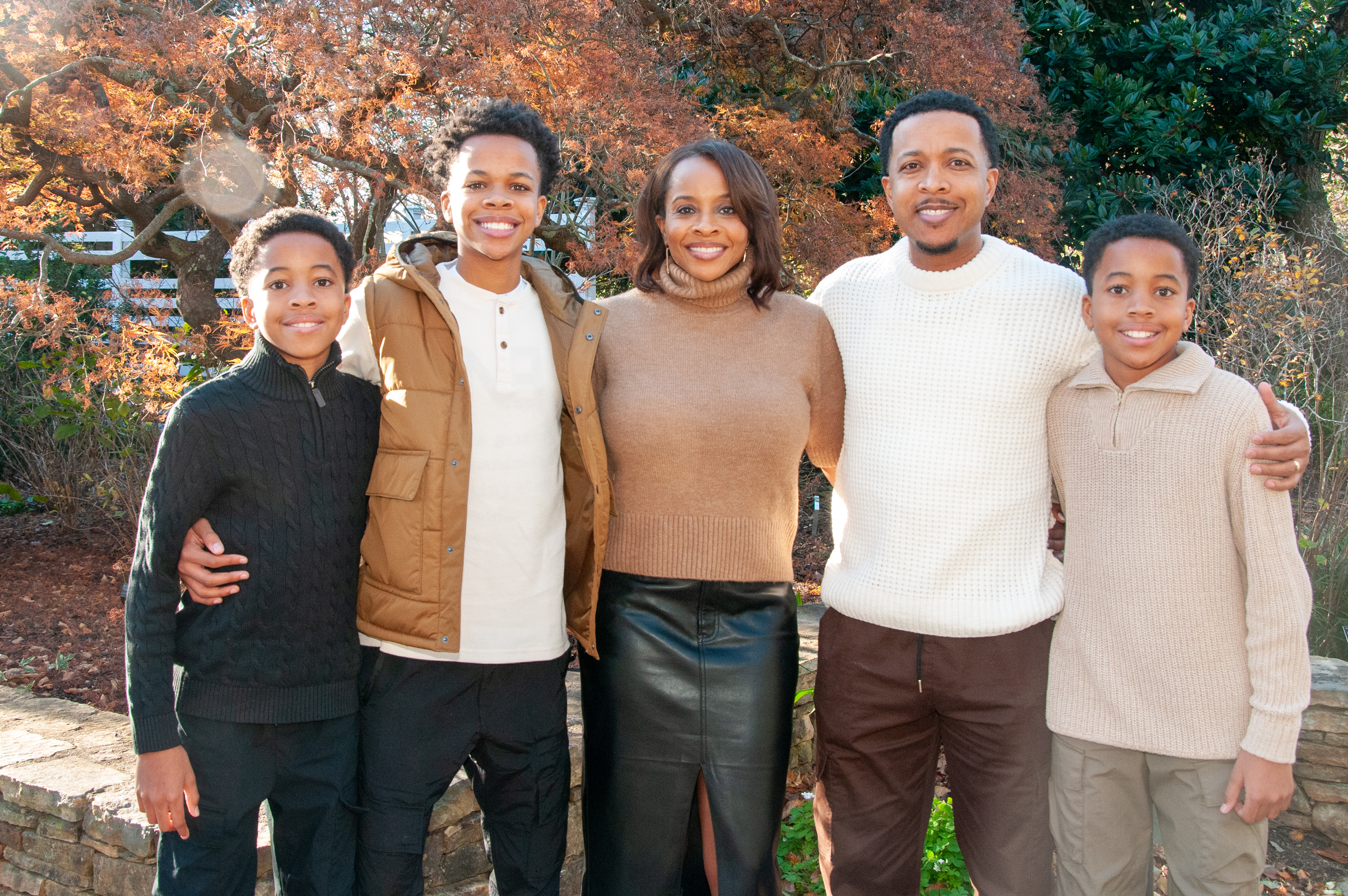 Marcus G. Phillips with his family