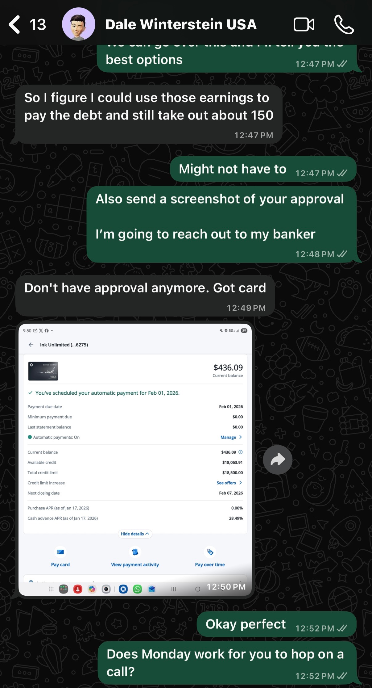 Funding dashboard proof