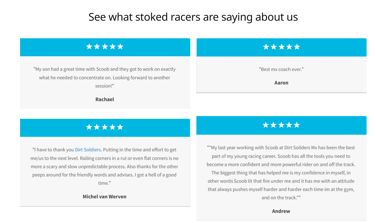 Scoob briefing a group of young riders