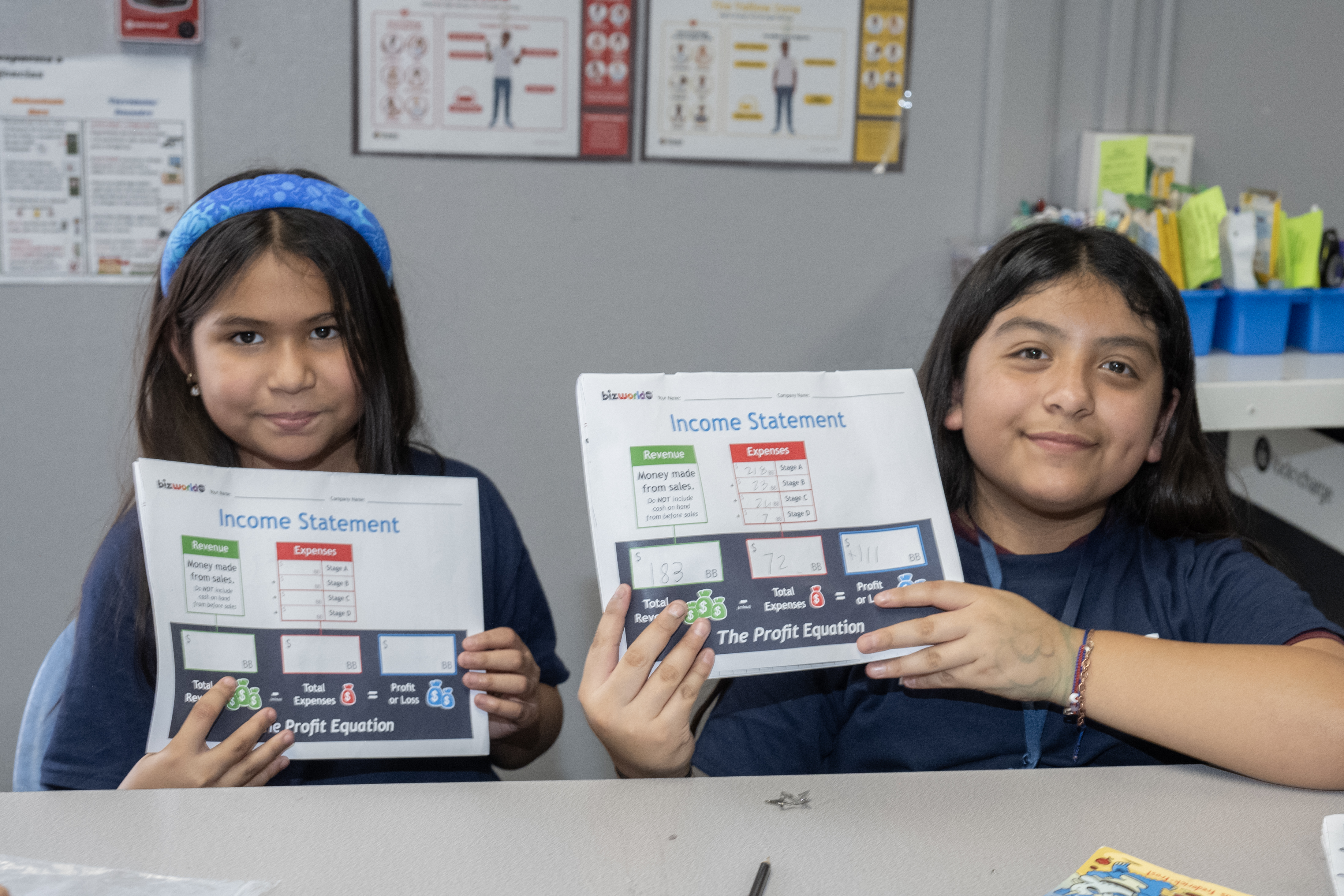BizWorld students collaborating