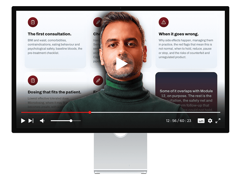 Healand course module mockup