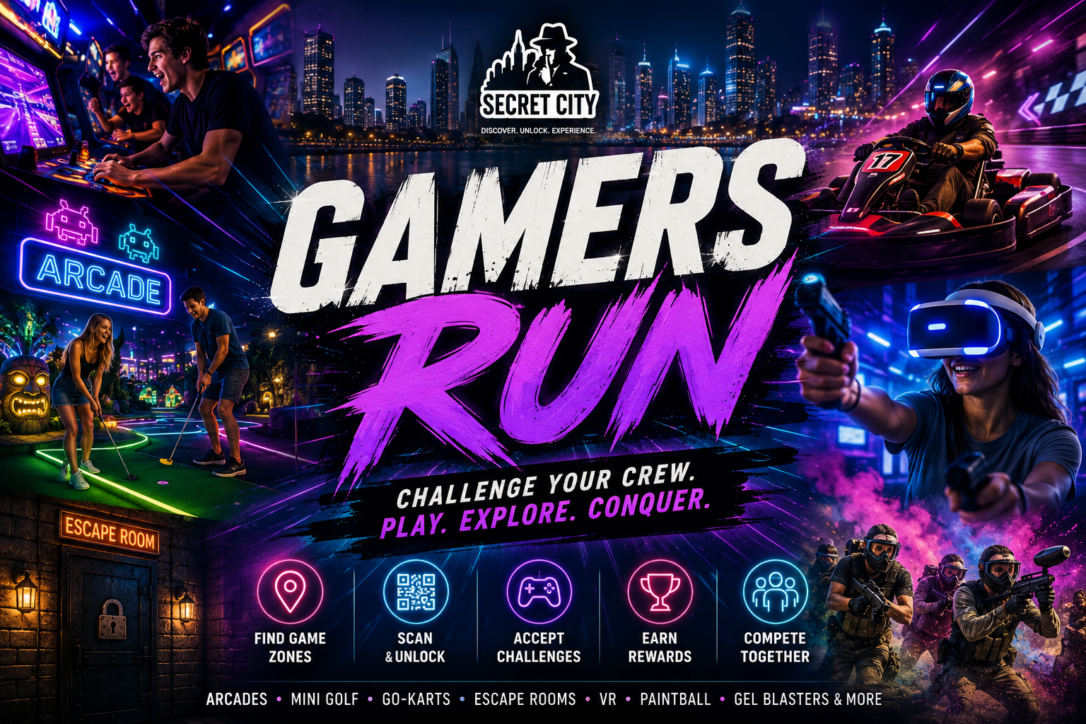 Gamers Run Secret City Gold Coast