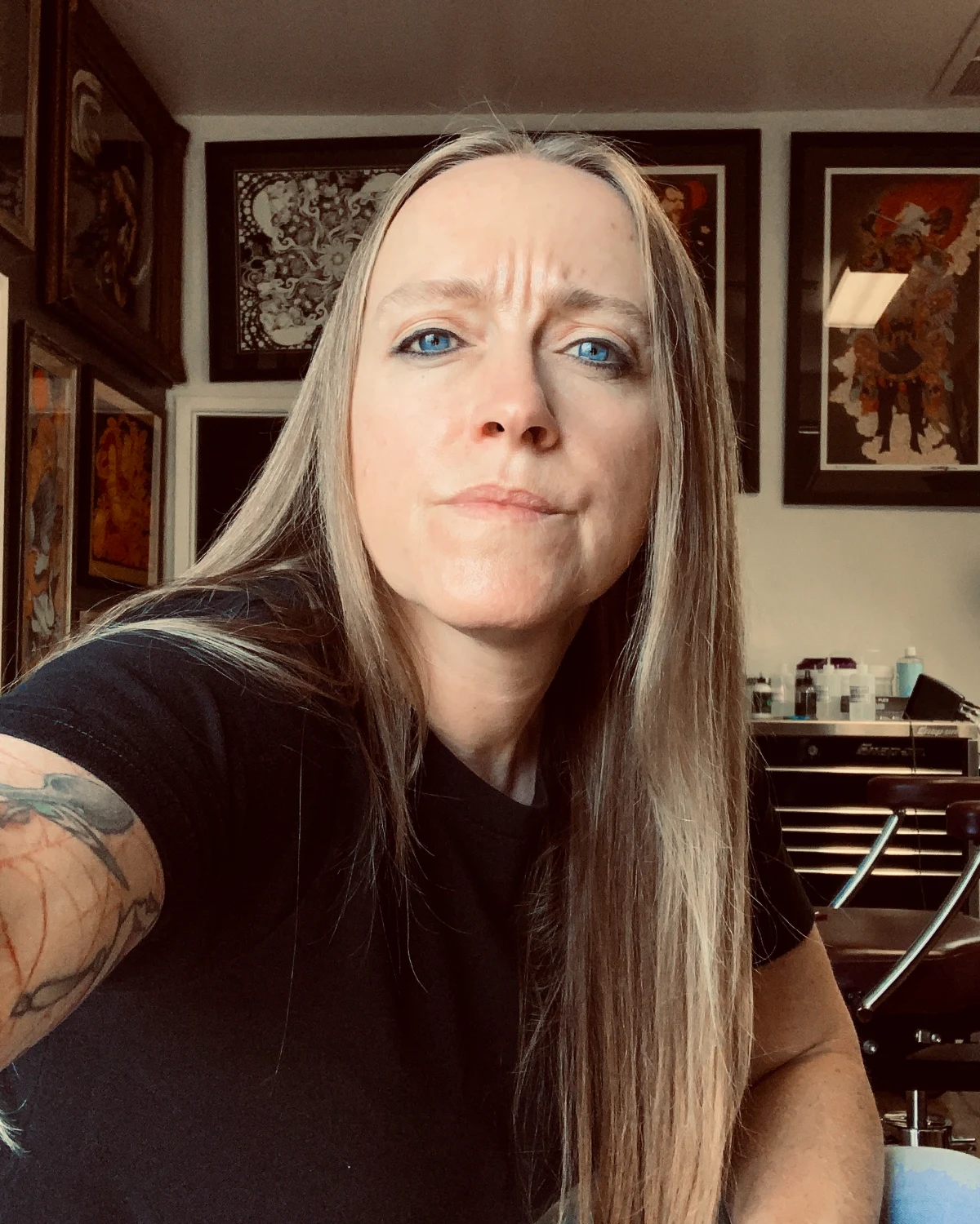 Portrait of tattoo artist Nicole Miller of Symbol Maker Tattoo in Missoula Montana