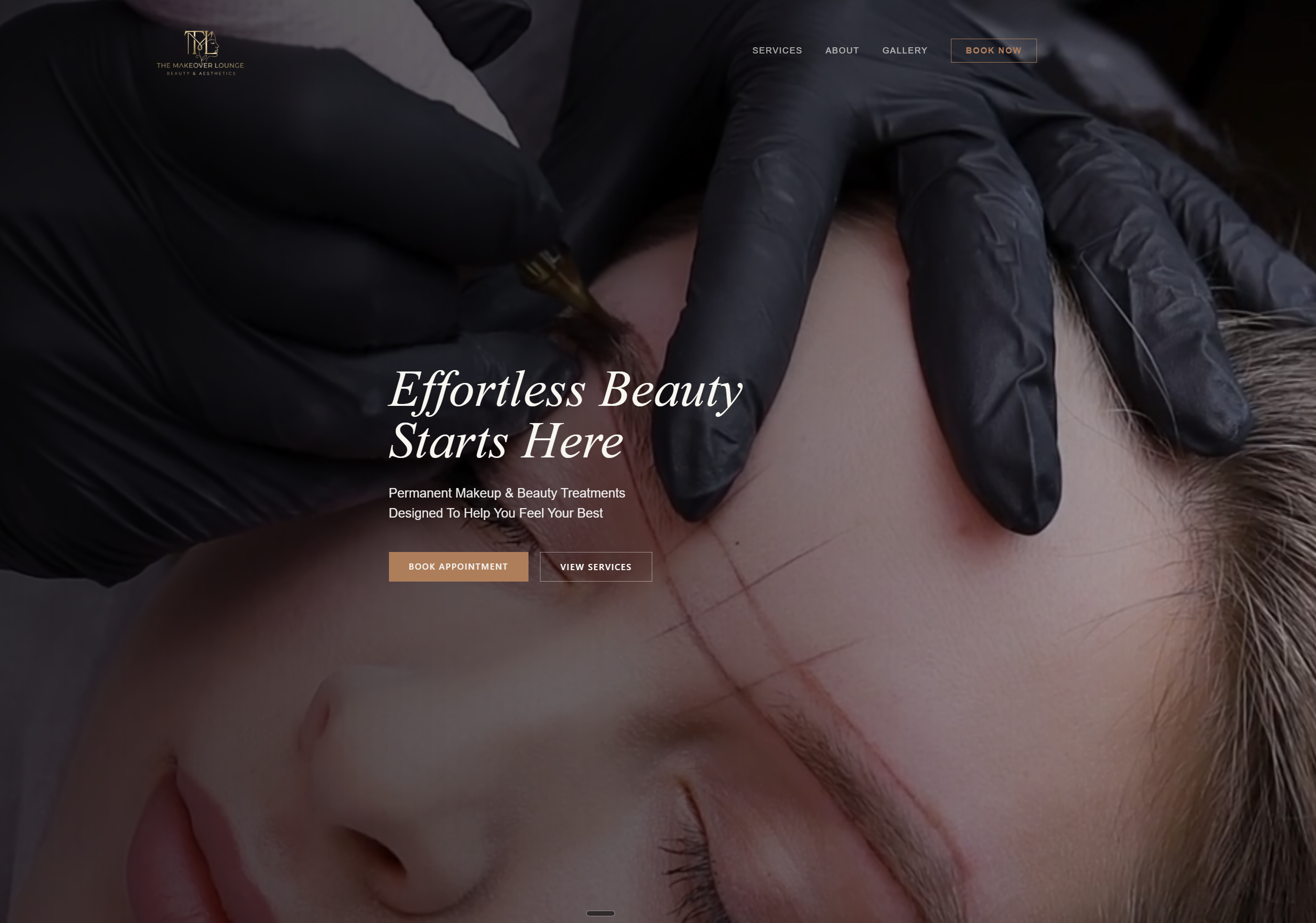 The Makeover Lounge website preview