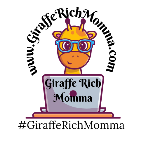 Giraffe Rich Momma giraffe laptop Logo