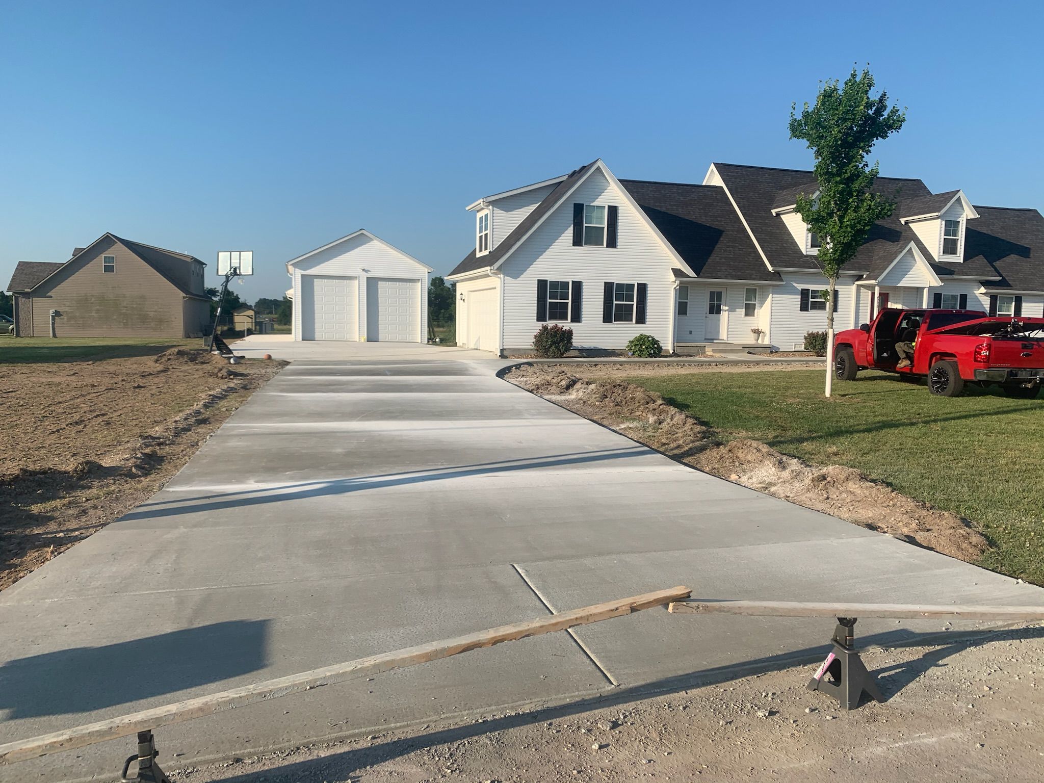 Concrete sidewalk by TRS Concrete in Northwest Arkansas