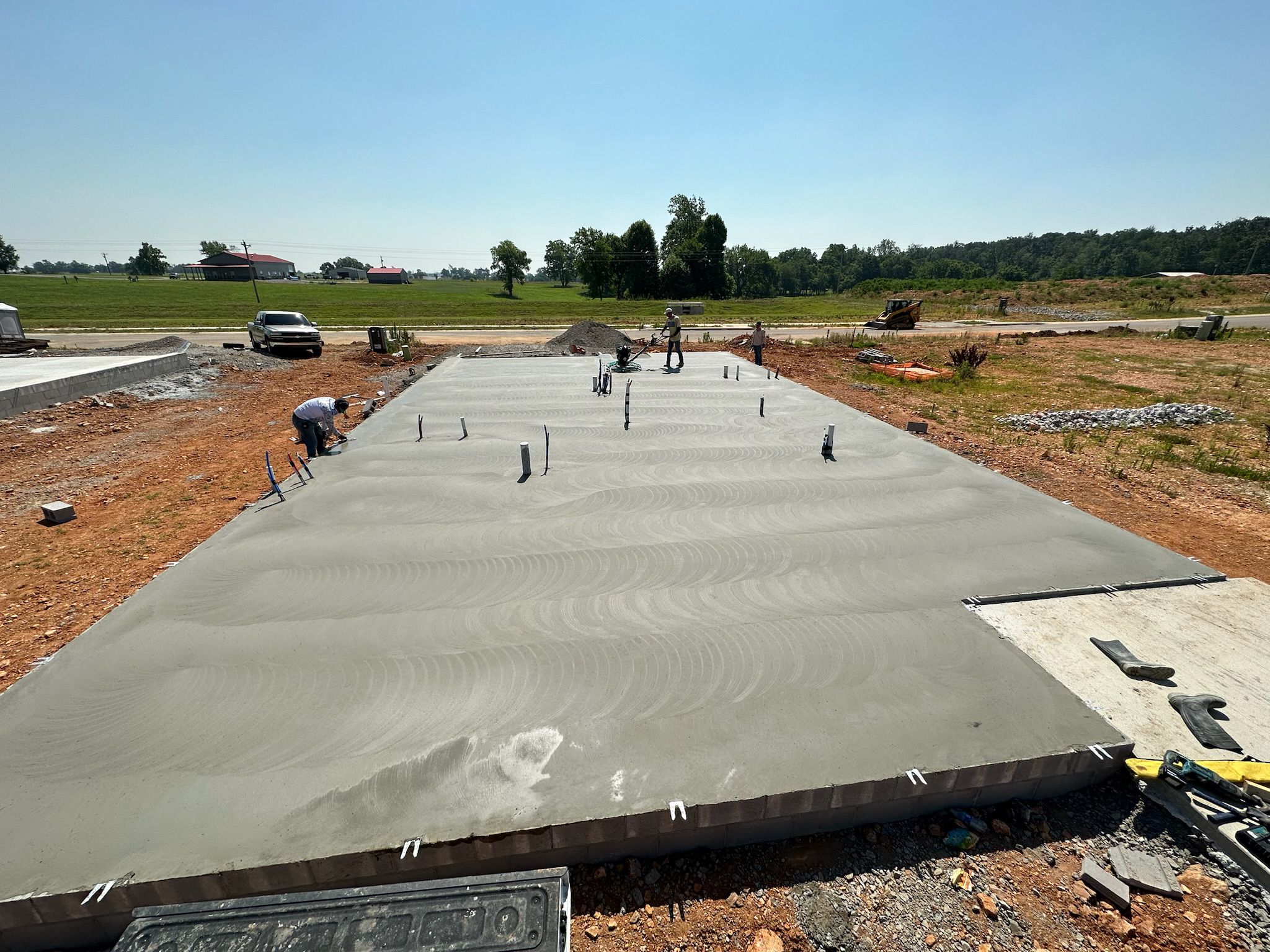 Concrete driveway by TRS Concrete in Northwest Arkansas