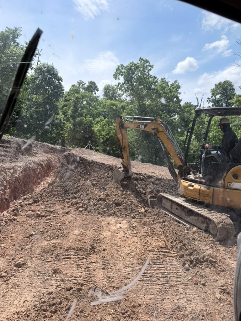 Site preparation and dirt work by TRS Concrete in Springdale AR