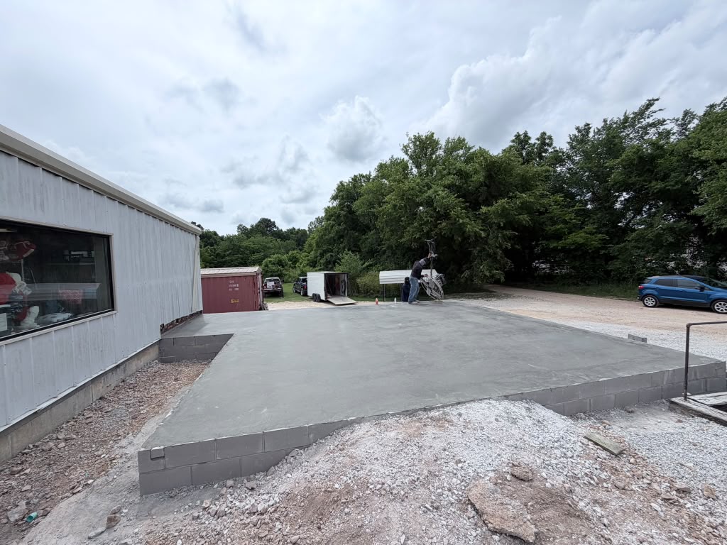 Concrete foundation by TRS Concrete in Northwest Arkansas