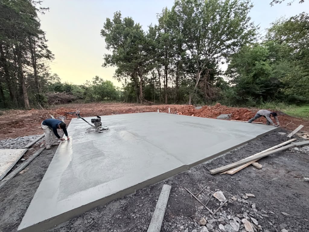 Foundation work by TRS Concrete in Springdale AR
