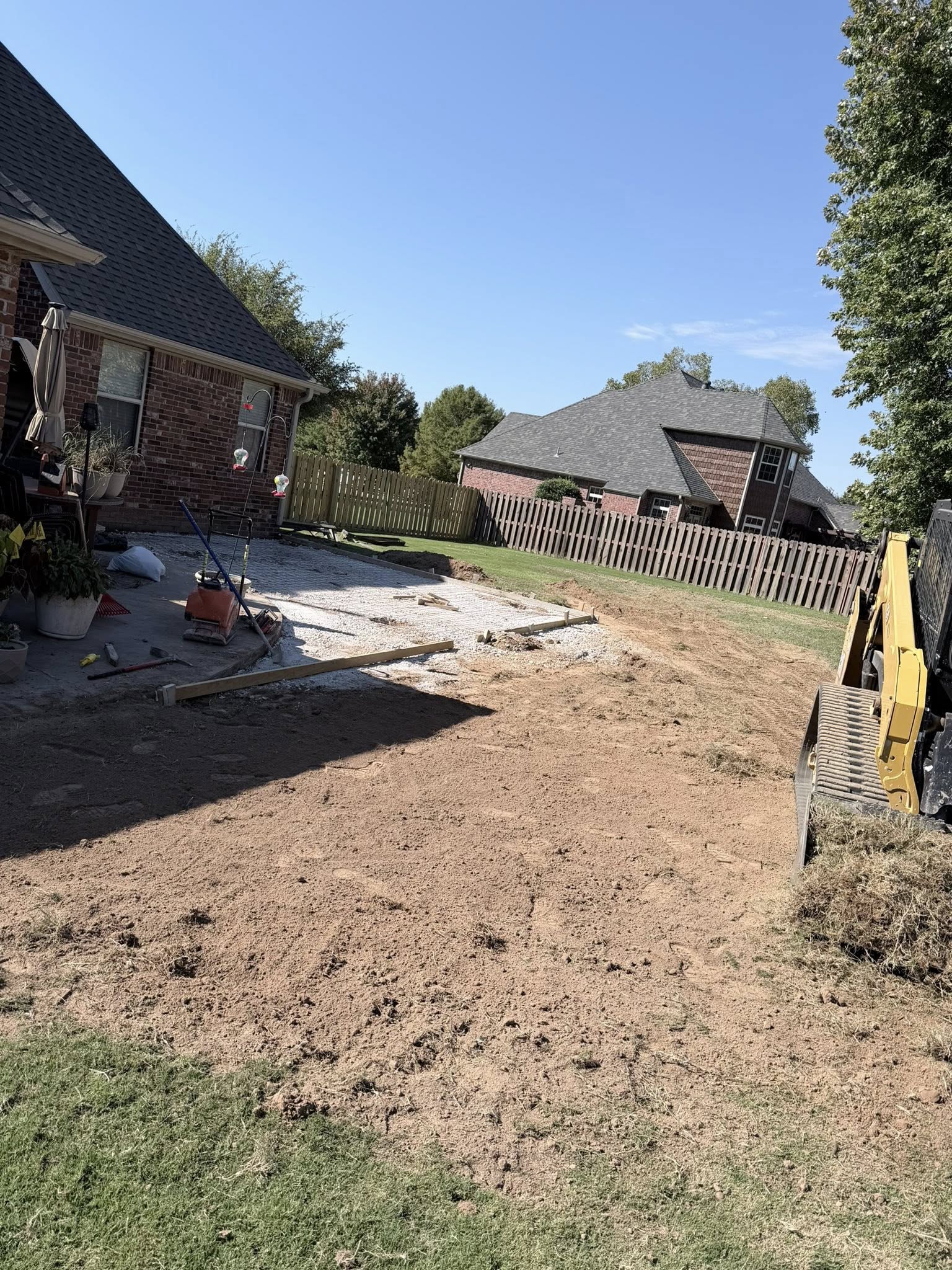Dirt work and grading by TRS Concrete in Northwest Arkansas