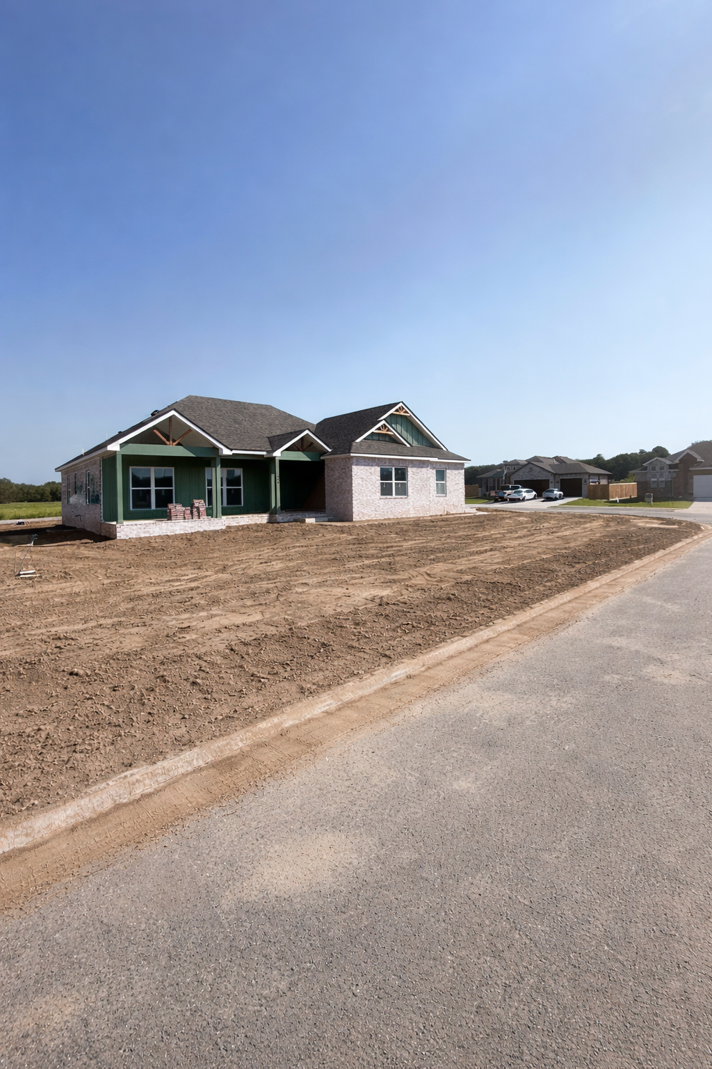 Regrading and excavation by TRS Concrete in Springdale AR