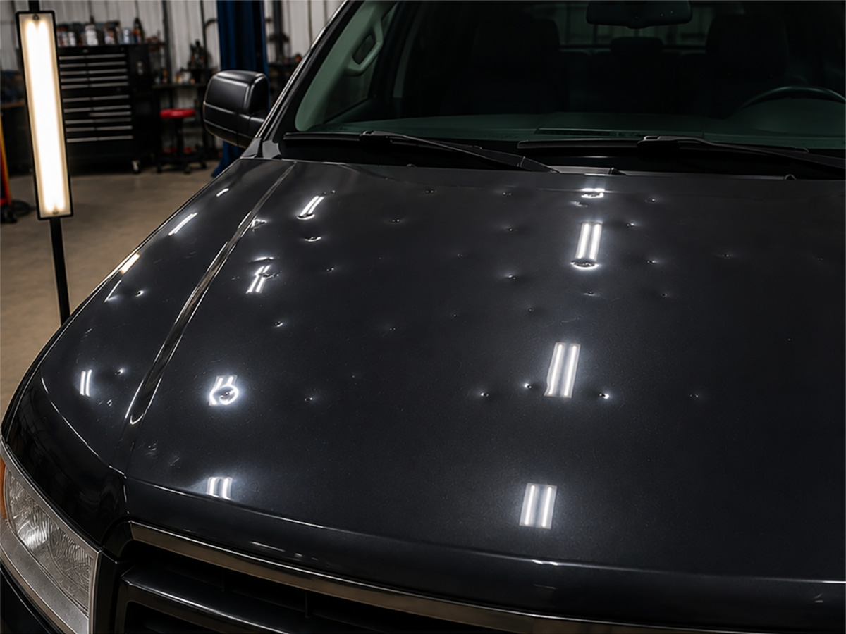 Paintless dent repair before