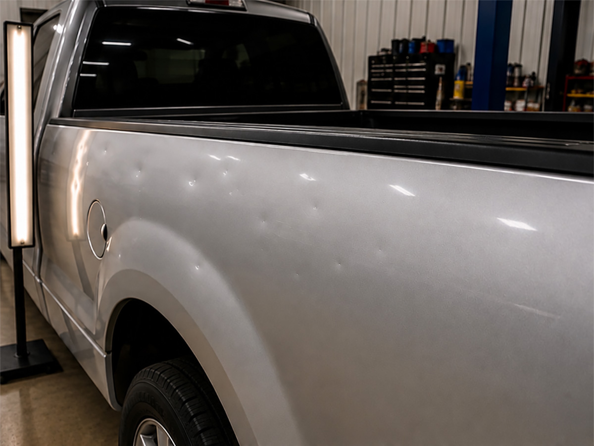 Paintless dent repair before
