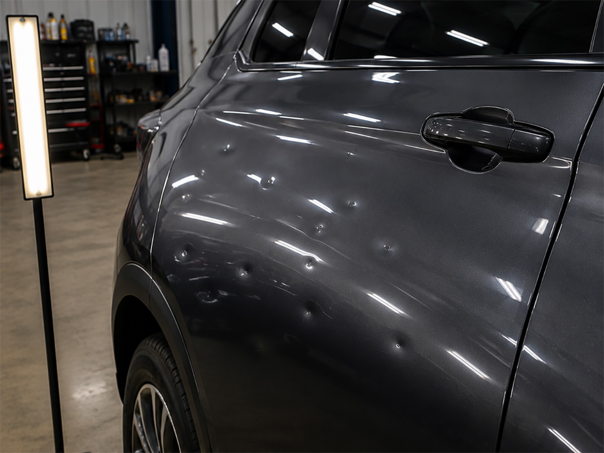 Paintless dent repair before