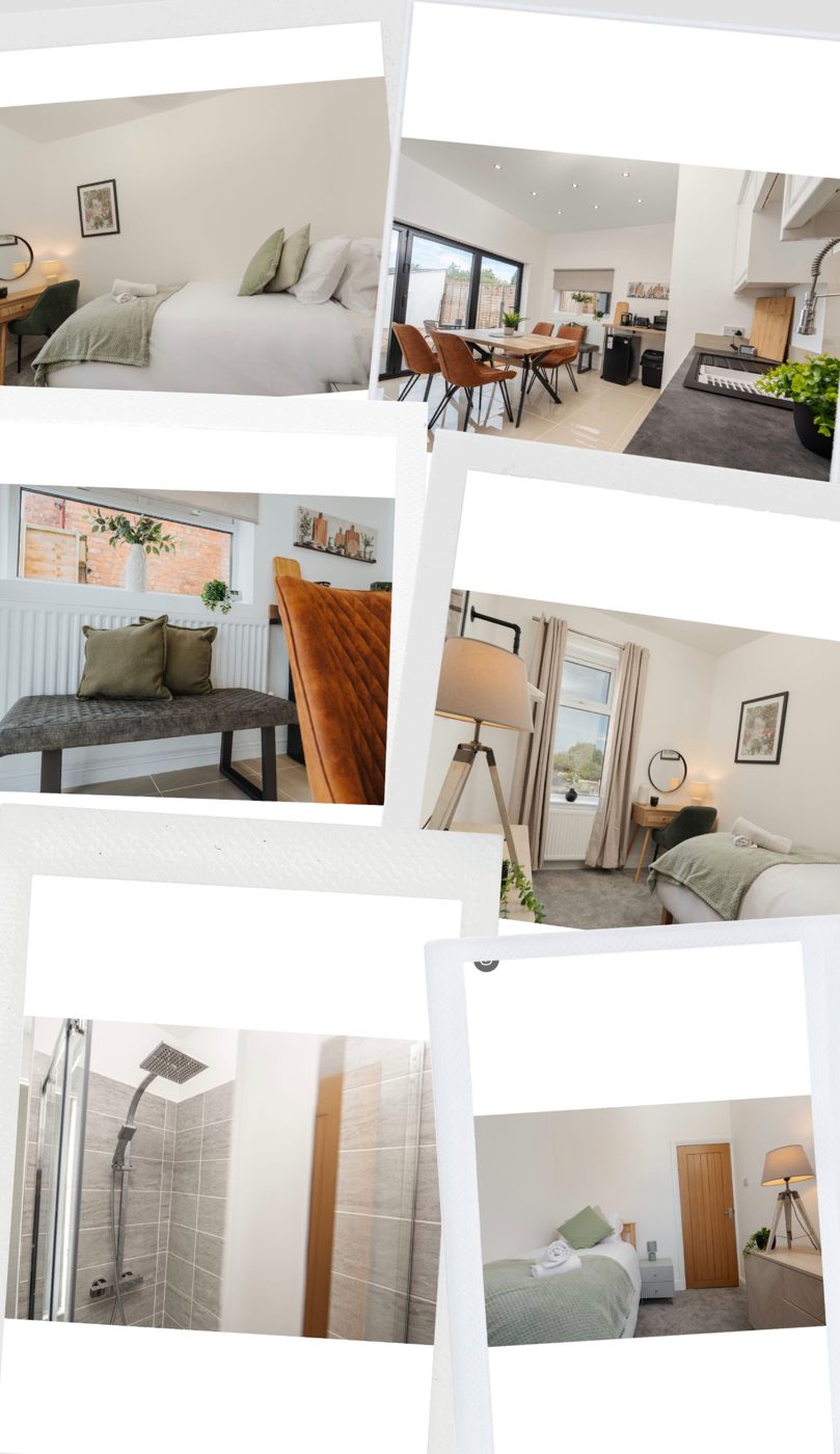 Finished rooms in a completed SPF buy-to-let property: bedrooms, kitchen-diner and shower room