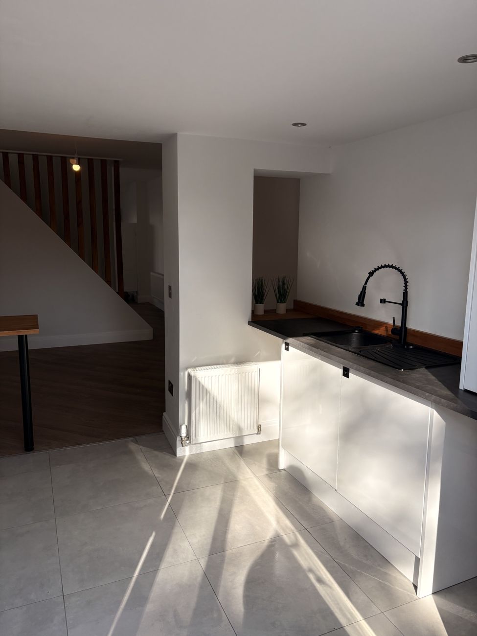 Finished kitchen at Carsluith Avenue, Blackpool FY3, after refurbishment