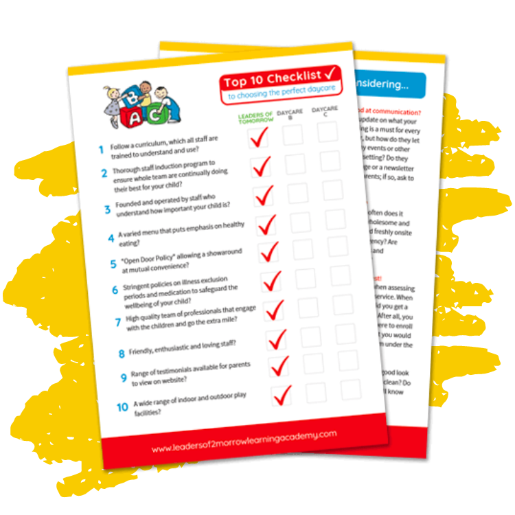 free top 10 checklist from  Leaders of Tomorrow Learning Academy