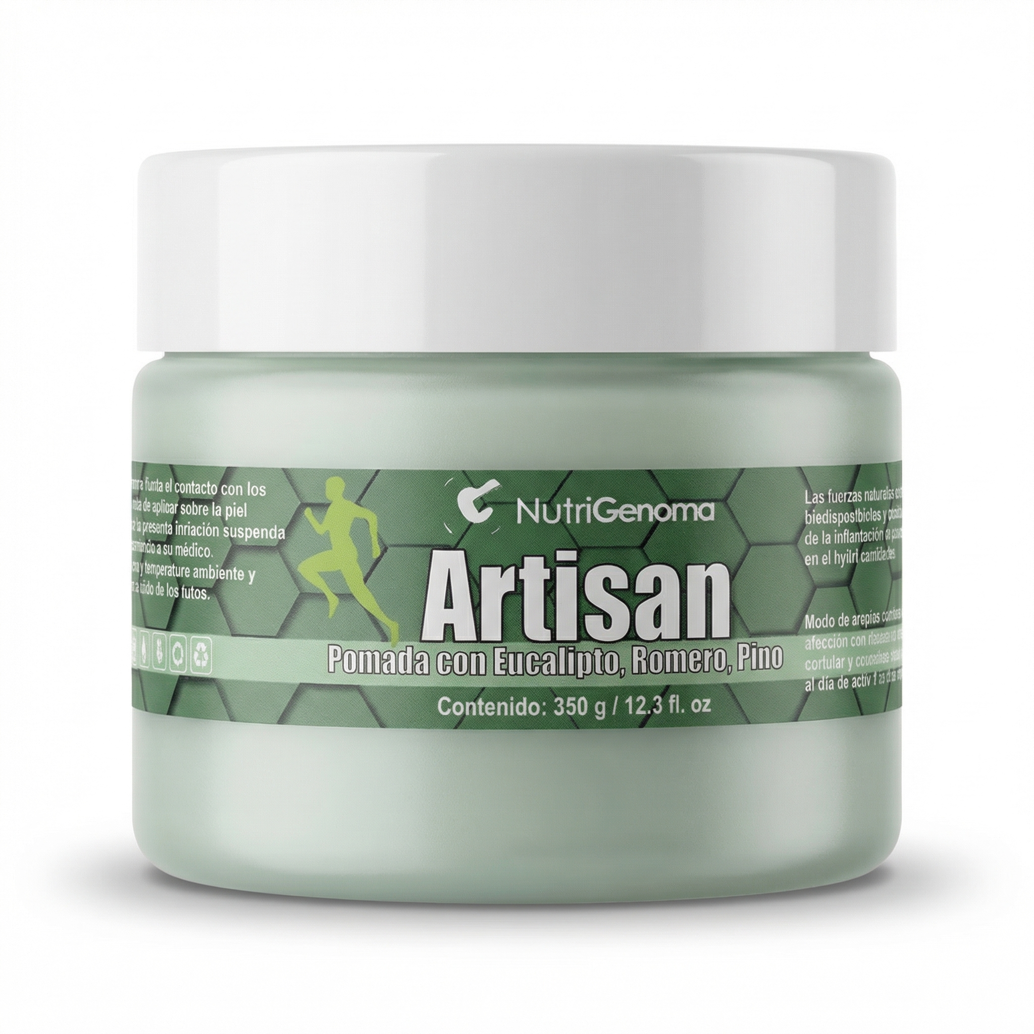 Artisan Pomada - Fórmula avanzada con tecnología frío-calor. 100% natural para combatir dolor muscular y articular. | Nutrigenoma