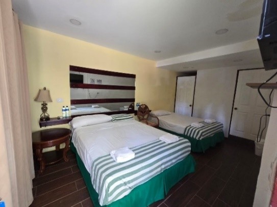 Habitación 12 con 2 camas semi-matrimoniales