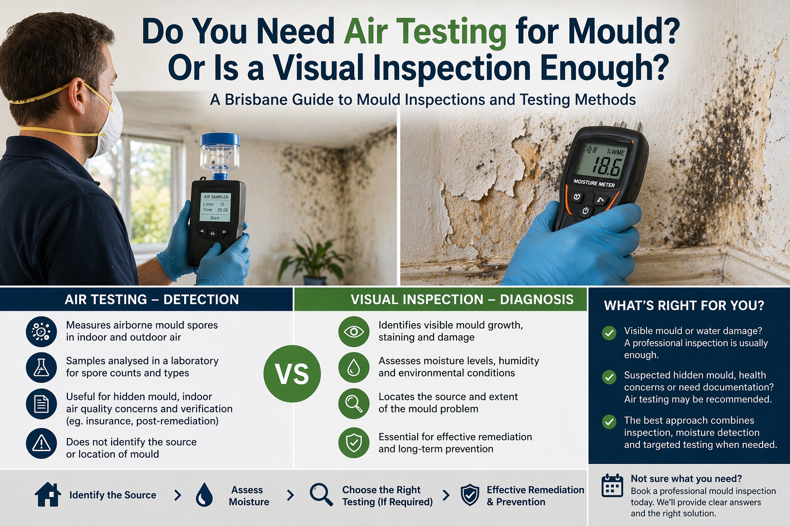 Do You Need Air Testing for Mould? Or Is a Visual Inspection Enough?