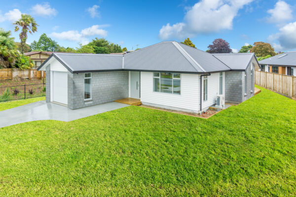 Single-level home built by MH Builders on Thorncombe Road, Te Awamutu