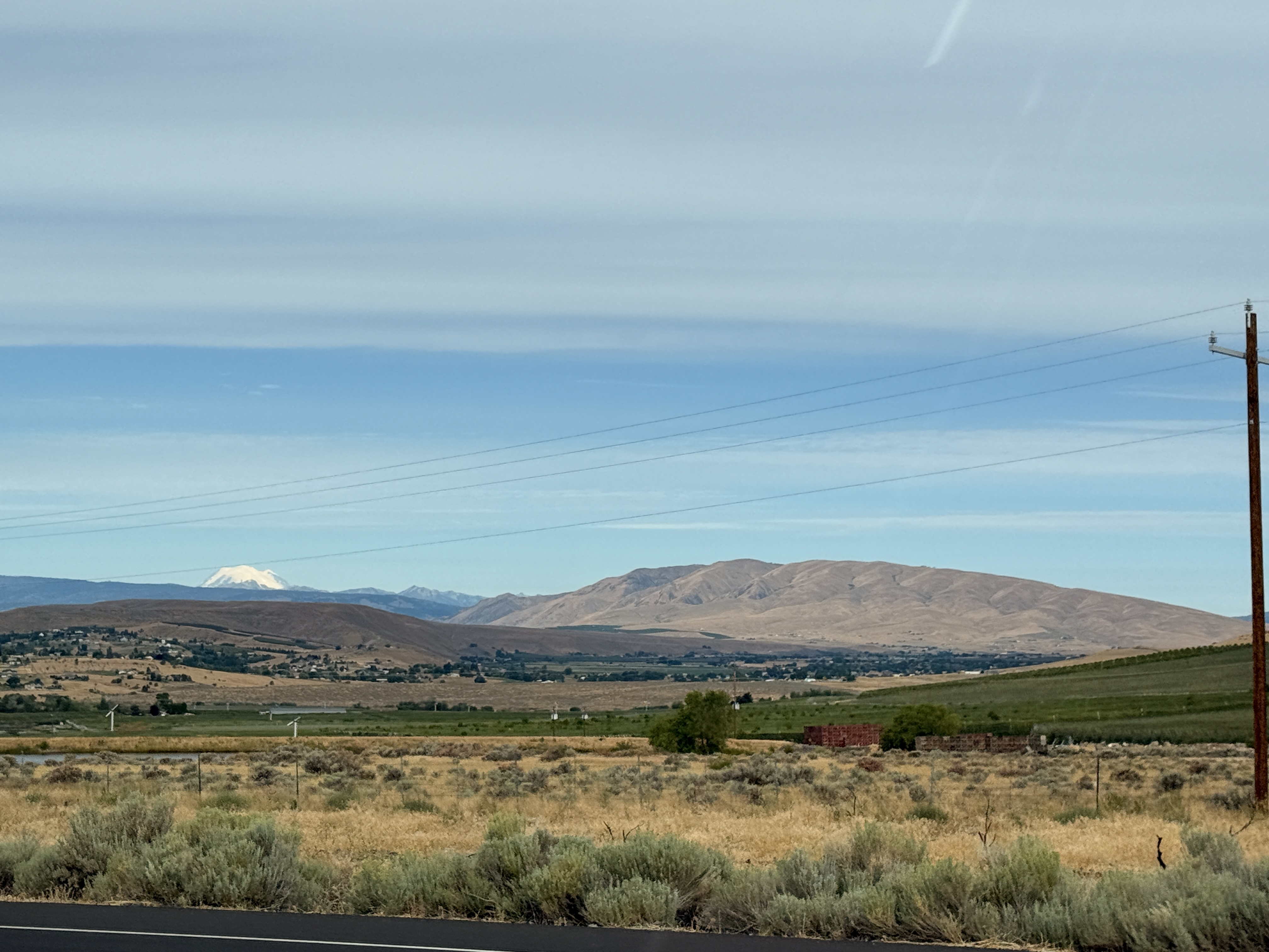 Mt. Adams from the Yakima Valley on our Washington road trip