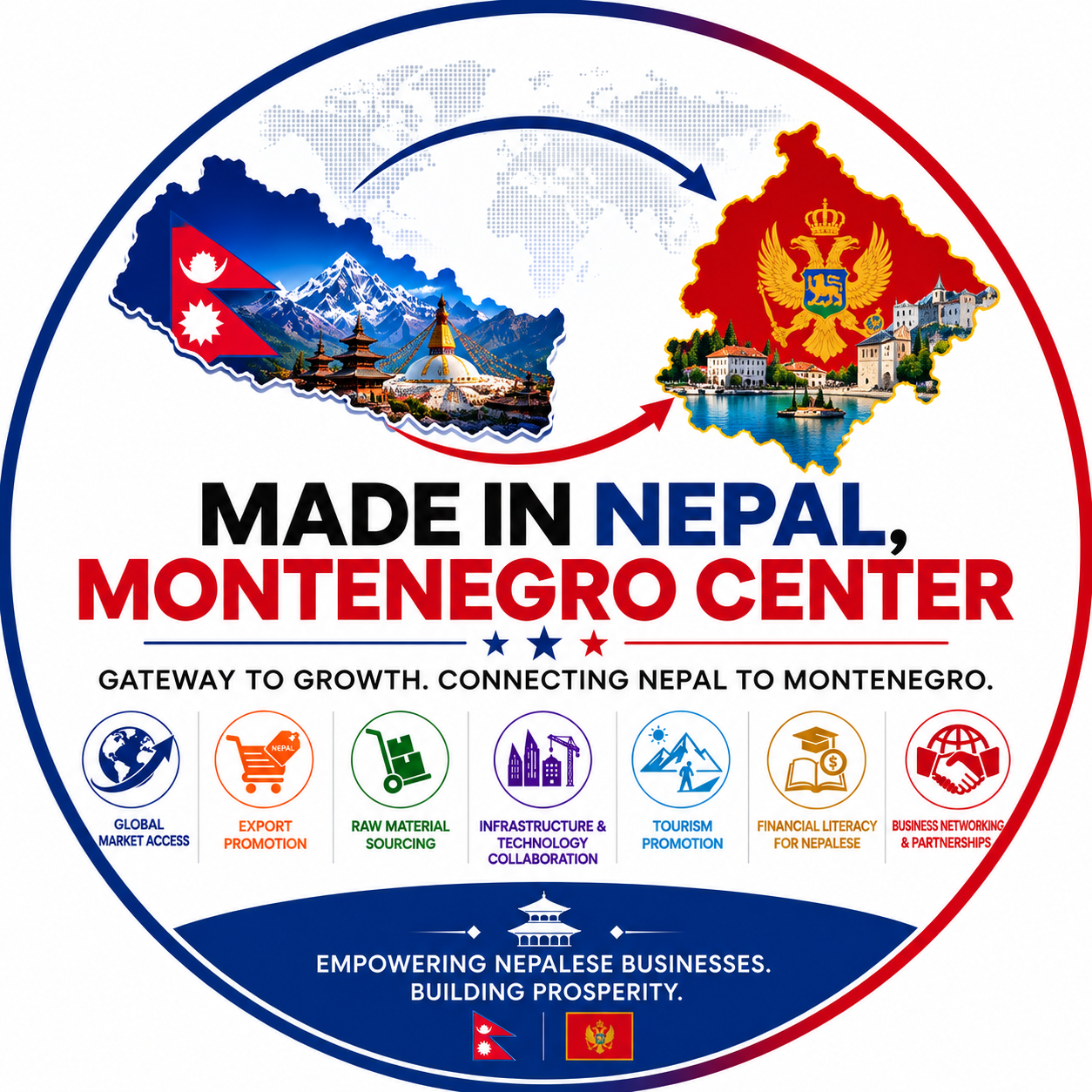 Made in Nepal, Montenegro Center logo