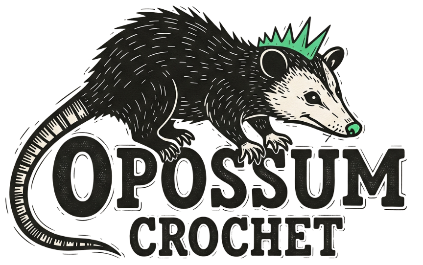 Opossum Crochet Logo