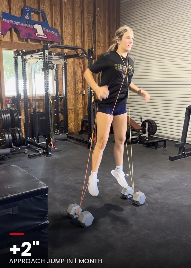 Athlete added 2 inches to approach jump in 1 month