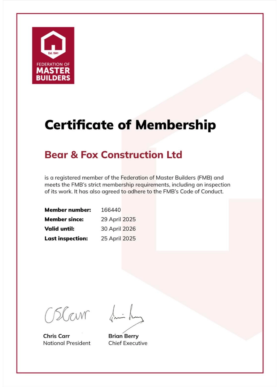 Bear & Fox Construction  - Construction - Rewire