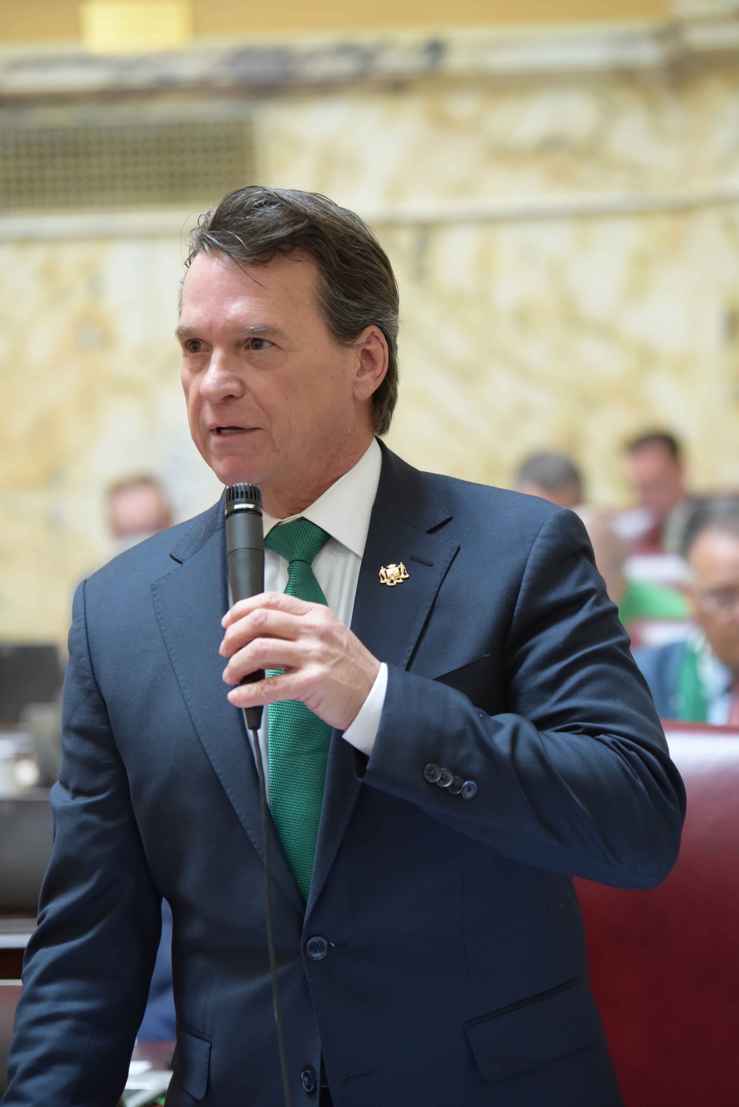 Senator Hershey debates budget on 3-16-2026