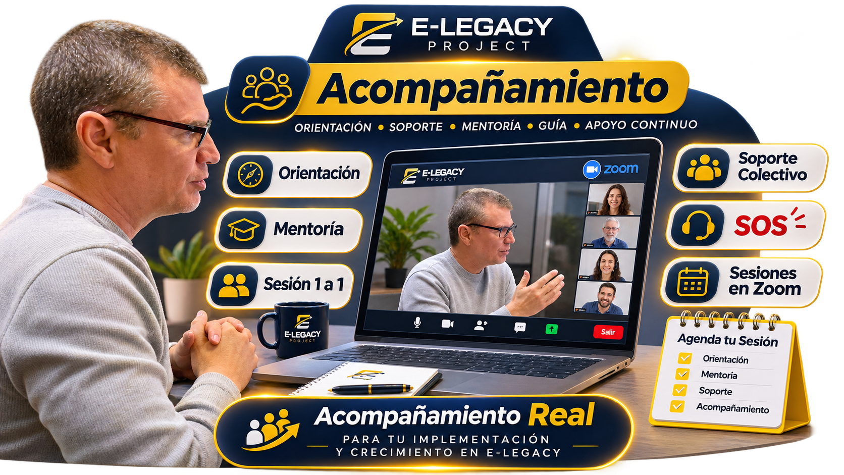 Acompañamiento E-Legacy, sesiones y mentorías