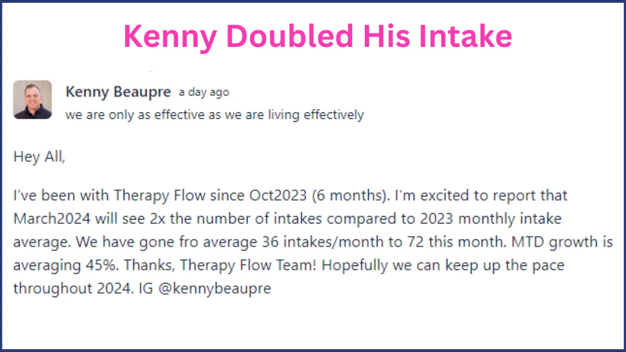 Therapy Flow client result