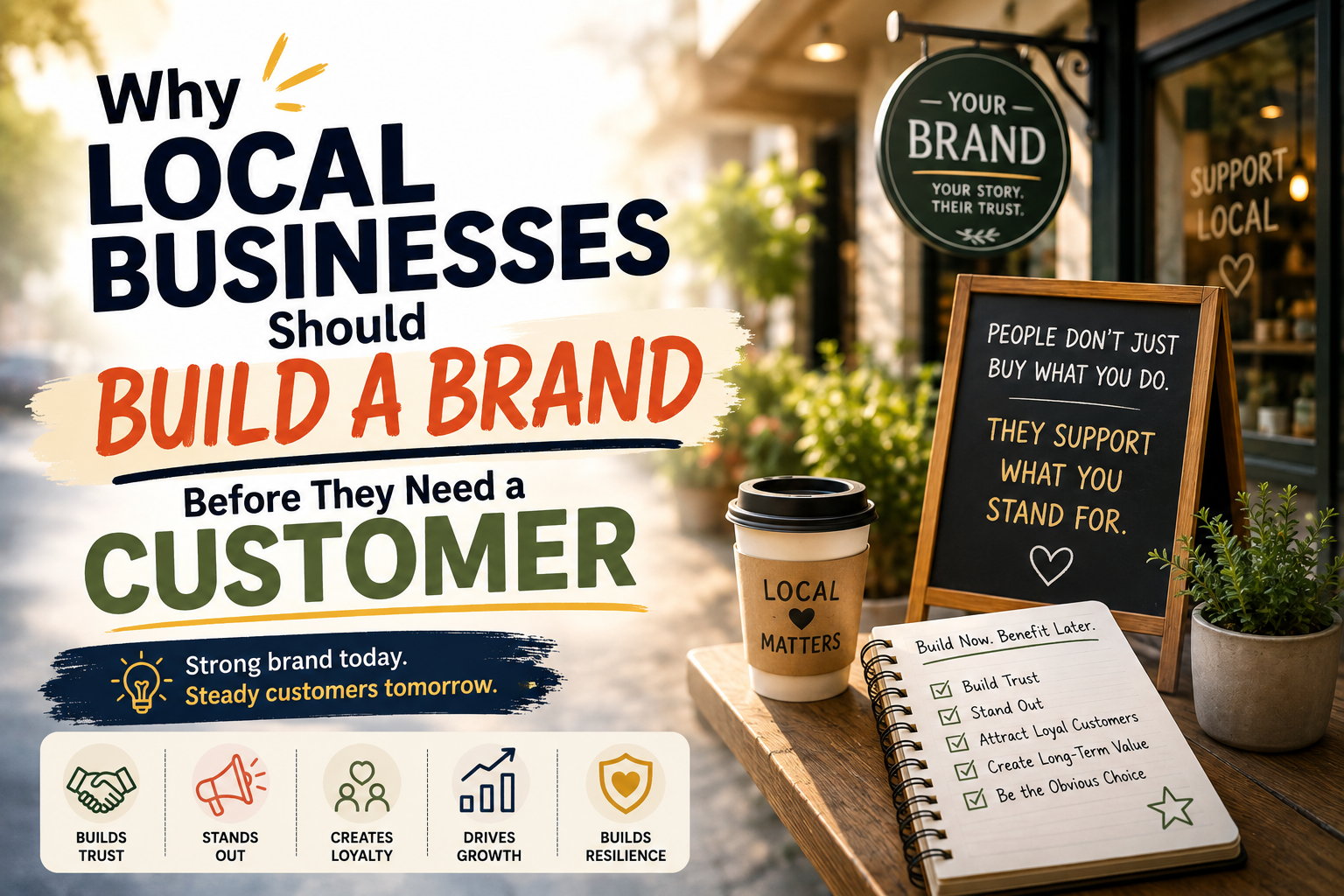Why Local Businesses Should Build a Brand Before They Need a Customer