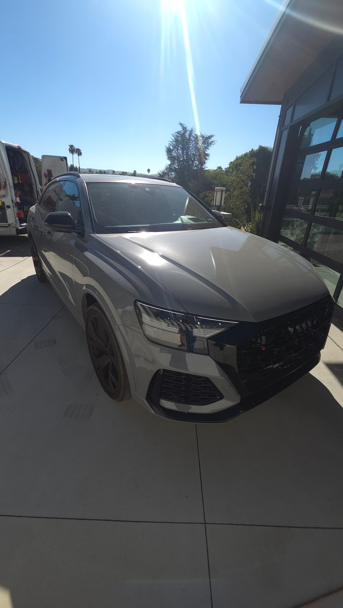 Audi RS Q8 before an interior detail and exterior wash
