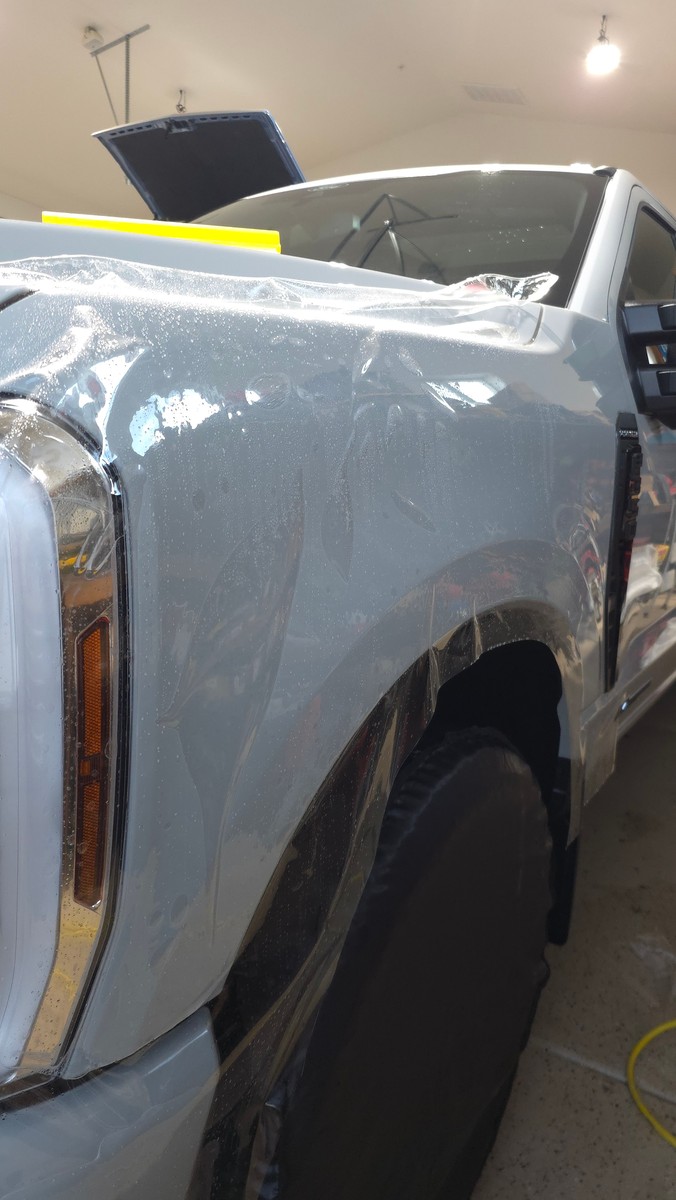 Ford F-350 fender paint protection film installation