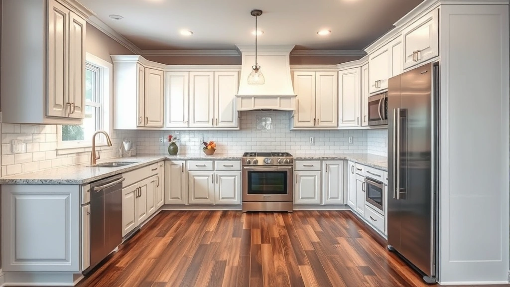 Cabinet Refinishing projects in Garland TX showcasing before and after transformations of kitchen cabinets