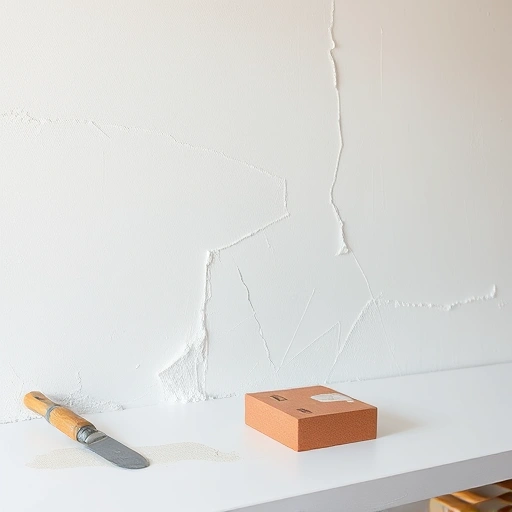 Drywall repair in Garland TX shows seamless texture blend, smooth surfaces, and organized tools in a professional workspace.