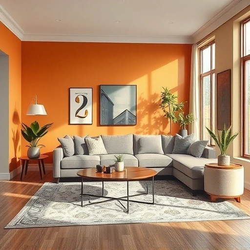 Stylish living room in Garland TX with elegant furnishings and fresh vibrant wall paint enhancing the inviting atmosphere.