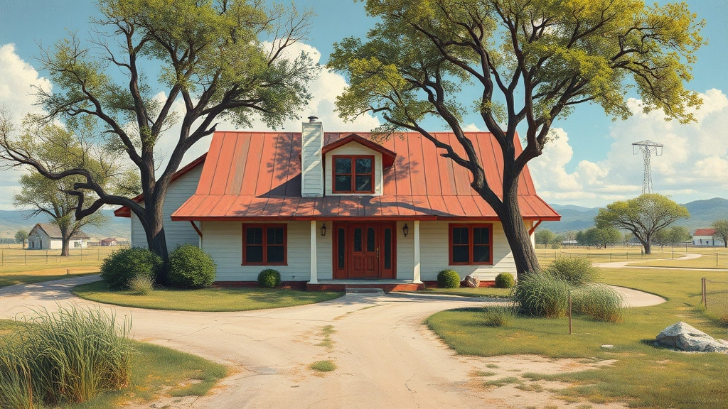 Painting in Fairview, TX showcasing vibrant colors and serene landscape elements.