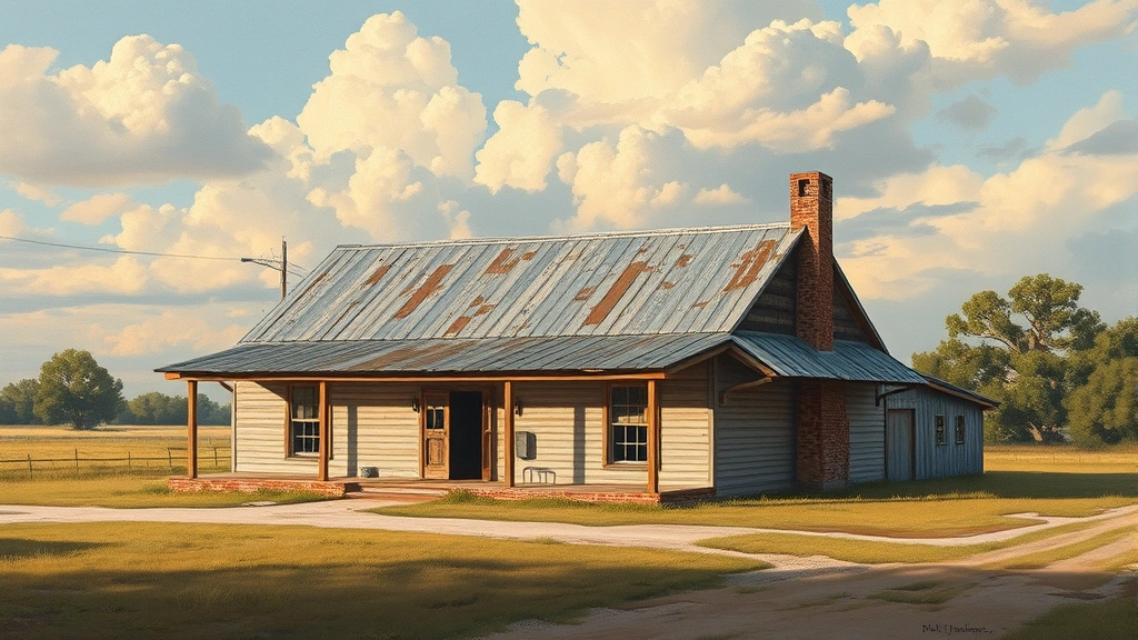 Painting in Caddo Mills, TX featuring vibrant colors and abstract shapes.