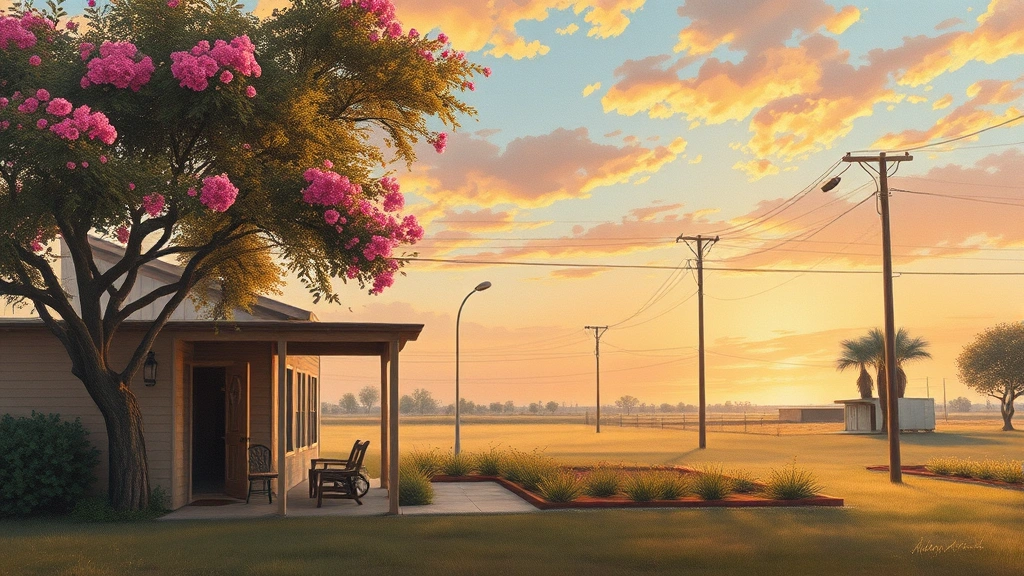 Painting in Sunnyvale, TX showcasing vibrant colors and intricate details in a serene setting.