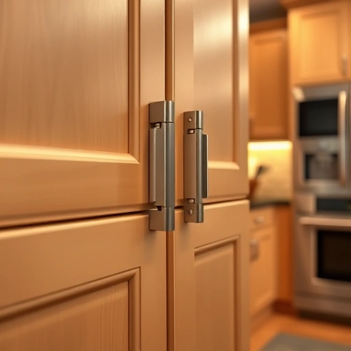 Close-up of high-quality cabinetry with soft-close hinges in a modern kitchen setting in Garland TX.