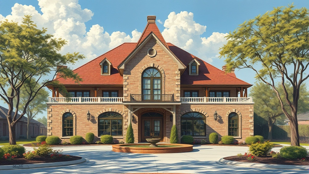 Painting in Farmers Branch, TX showcasing vibrant colors and abstract shapes.
